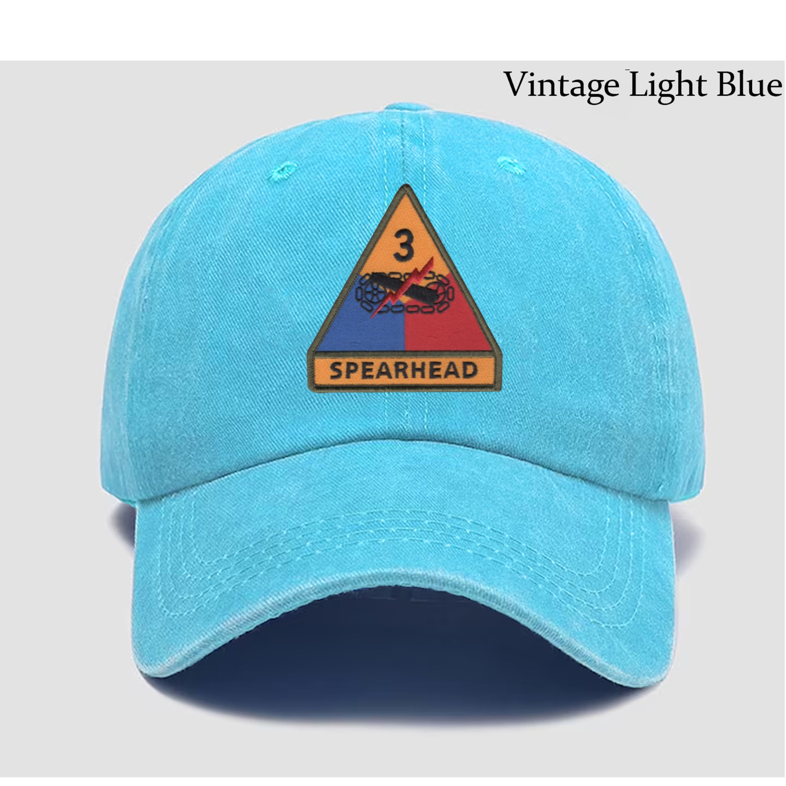 Embroidered Hat U.S Army 3rd Armored Division, Veteran Cap, Trucker Hat, Gift