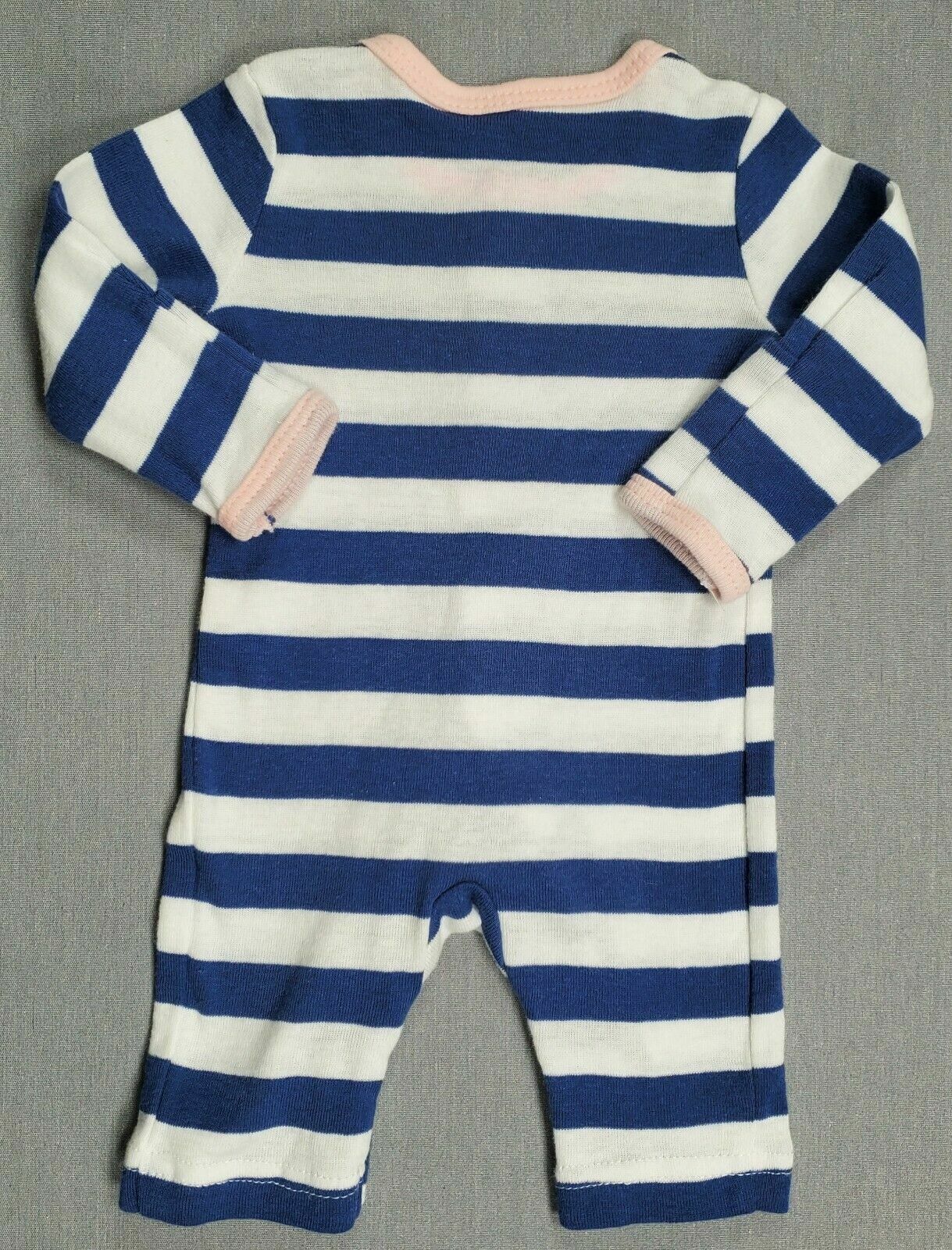 Baby Girl Clothes Nwot Cat & Jack Preemie Dark Blue & White Striped Outfit