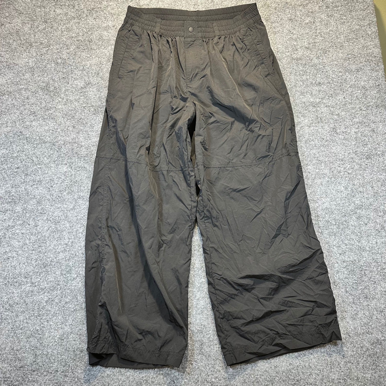 OFFLINE by Aerie Parachute Pants Women XL Short Black Gorpcore Streetwear