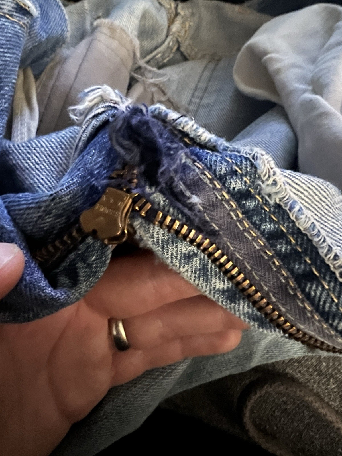 Vintage Big Smith Double Knee Repaired Jeans 29 x 28 50s 60s Buckaroo READ