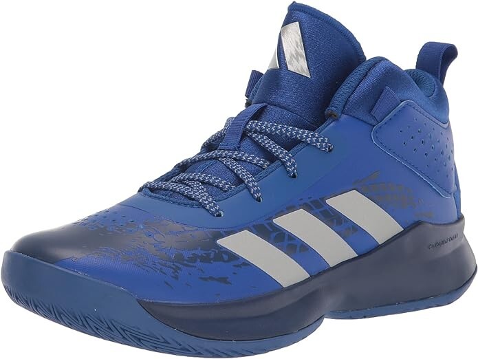 Adidas Size 11.5K Cross Em Up 5 Blue Wide Width Basketball Shoes NWT and Box