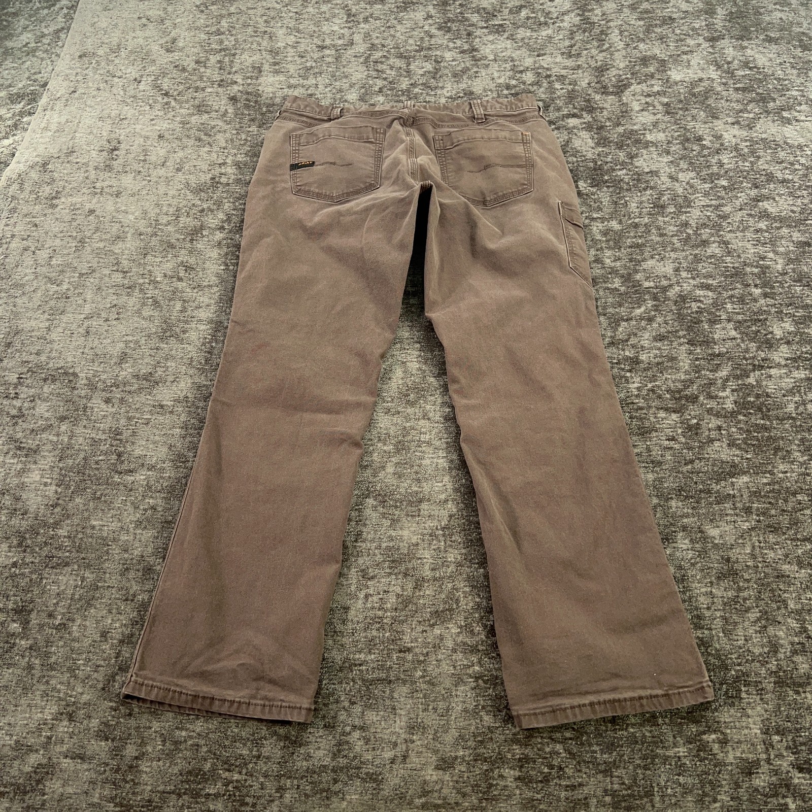 Ariat Rebar M4 Pants Men 32×30 Brown Canvas Relaxed Straight Stretch Tag:34