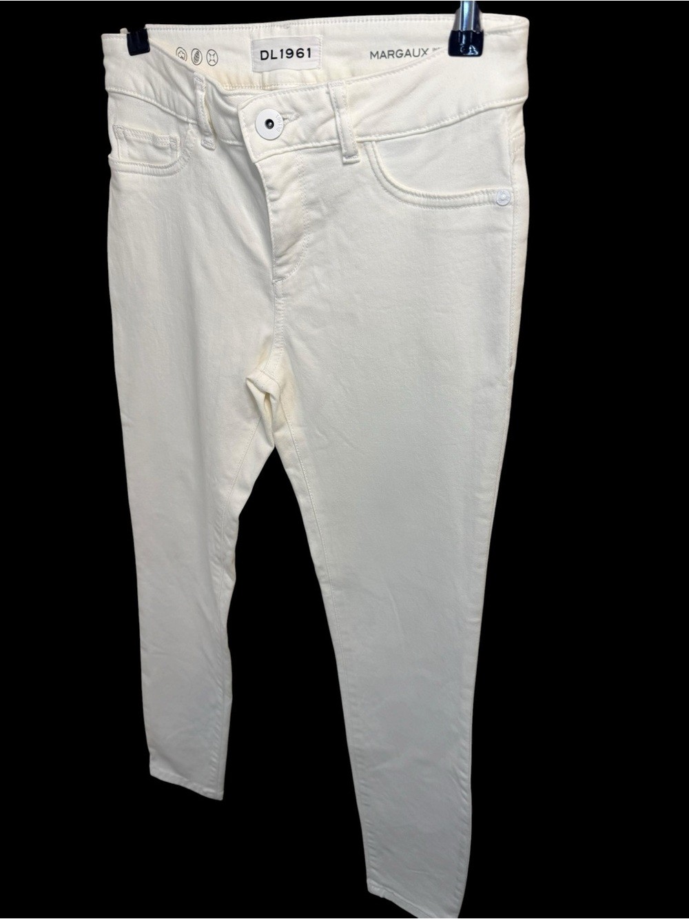 DL1961 Margaux Instasculpt Skinny Jeans White Size 25 Ankle Stretch