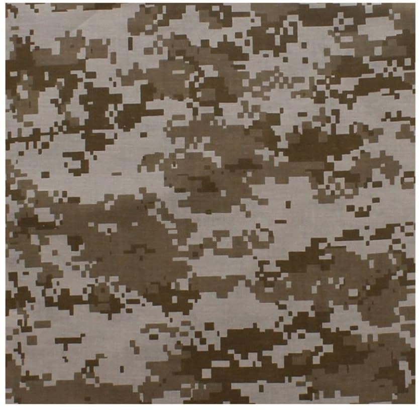 ARMYU Camouflage Military Bandana 3Pack 22×22 Cotton Camo Scarf Do Rag Face Wrap
