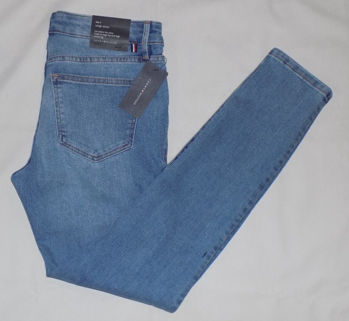 Tommy Hilfiger Women’s Raleigh Skinny Jeans Pants Light Blue Size 2 31X28 New