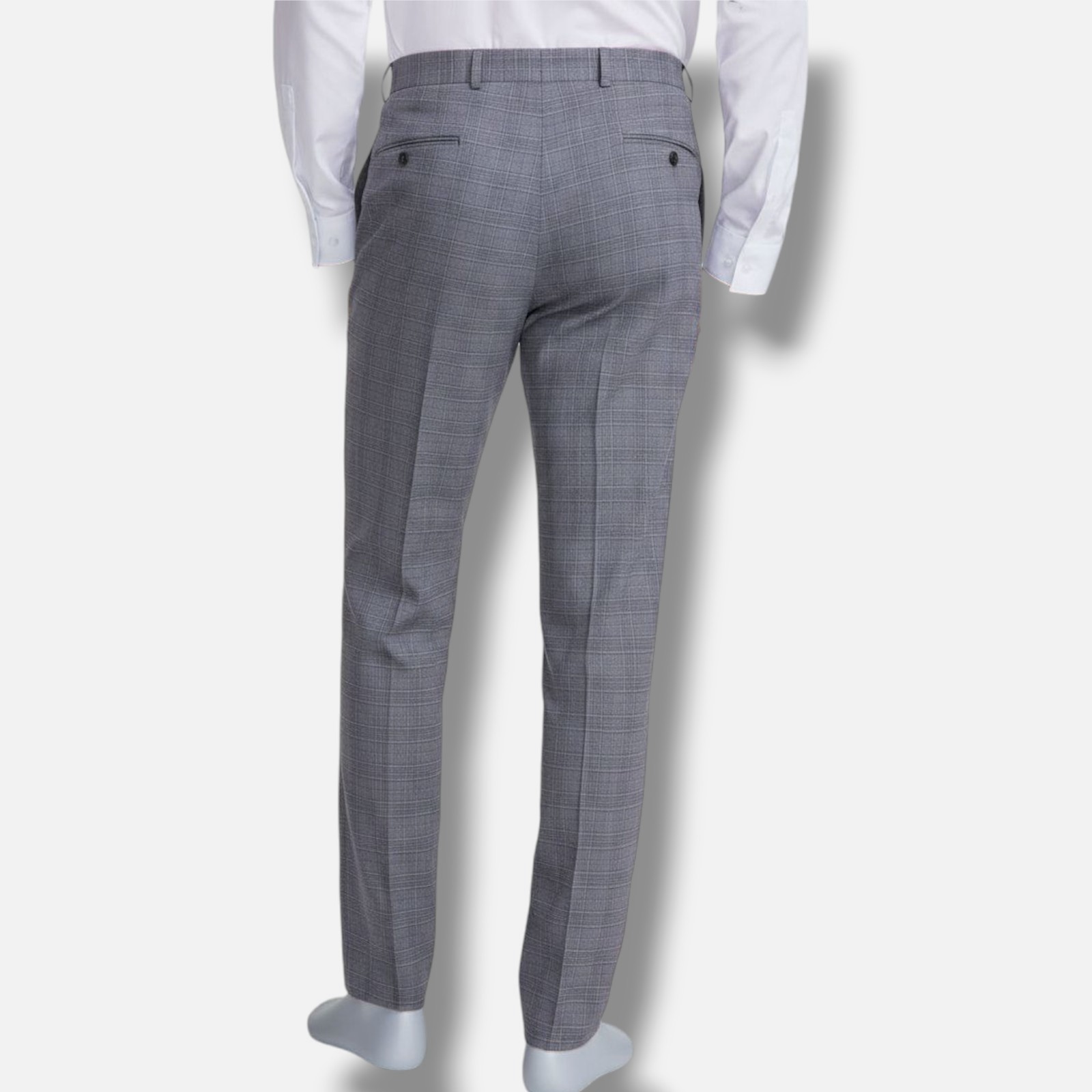 Michael Kors Men’s Gray Plaid Classic-Fit Fall Pattern Dress Pants Sz 33W 32L