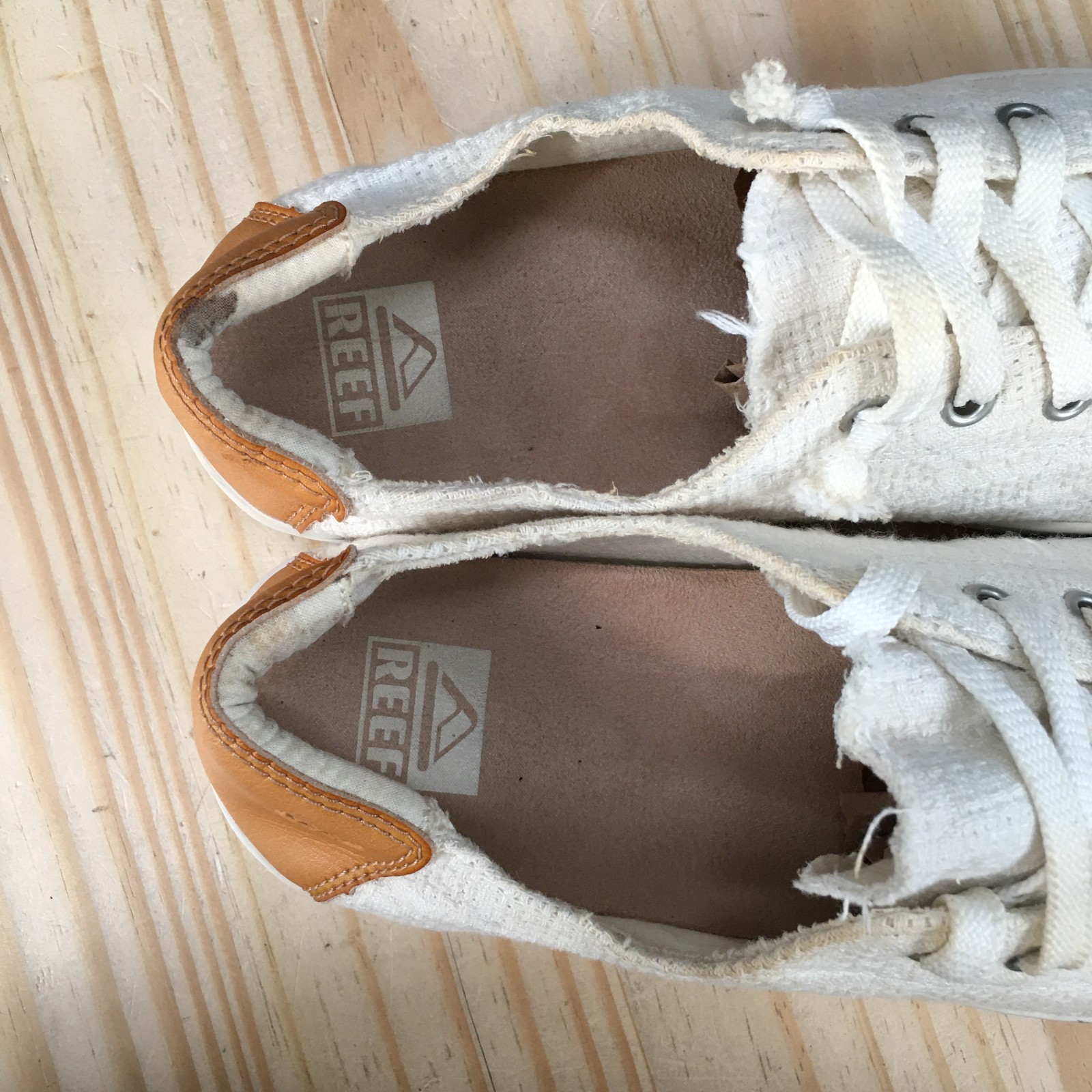 Reef Cushion Sunset Shoes Womens 8 M Sneakers Lace Up CI4138 Fabric White