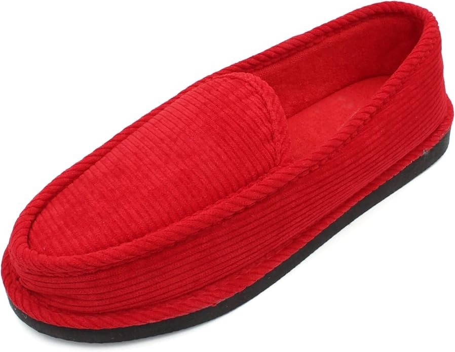 Bright Slippers Men’s Corduroy House Shoes Size 7-13