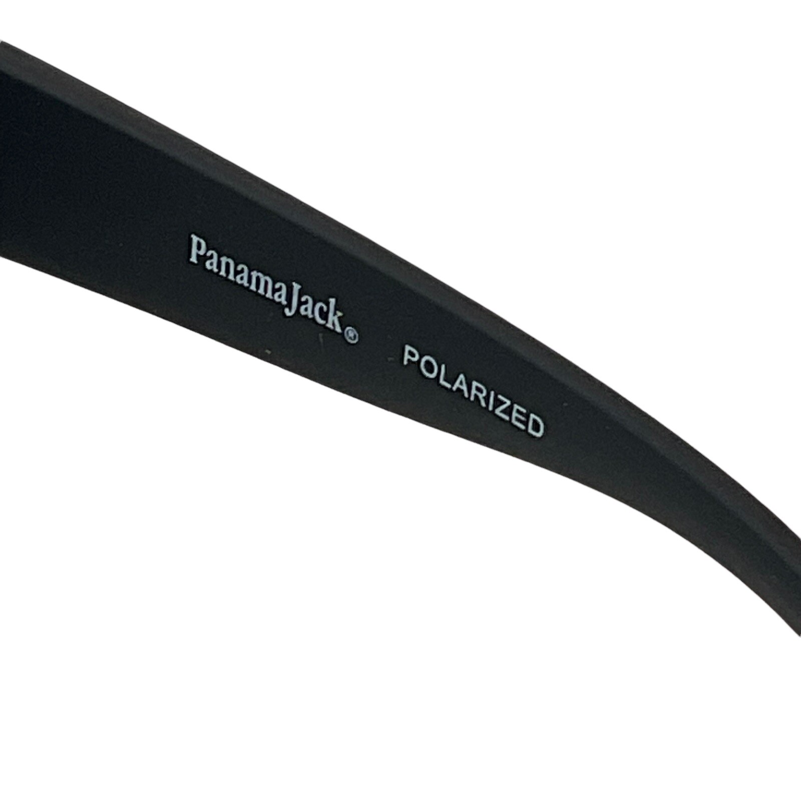 Panama Jack Men’s Sunglasses Polarized Black Frame Wrap Sport Orange Lenses Nwt