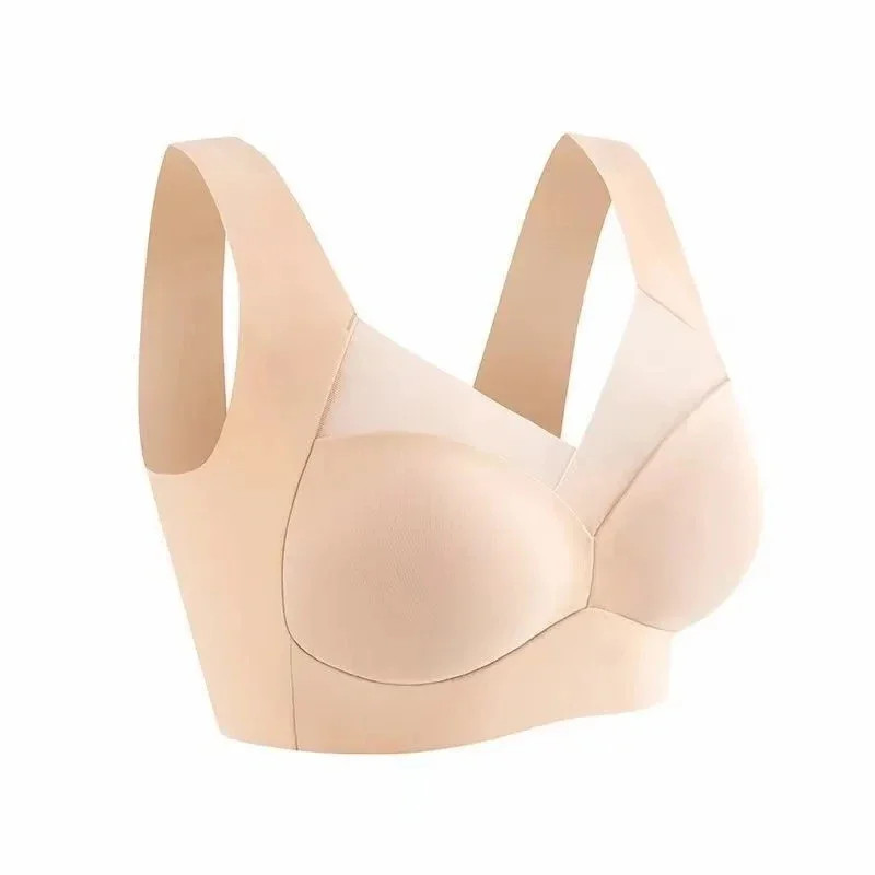 Seamless Ice Silk Sports Bra Wireless Large Size Comfort Vest Bralette 3 Pcs