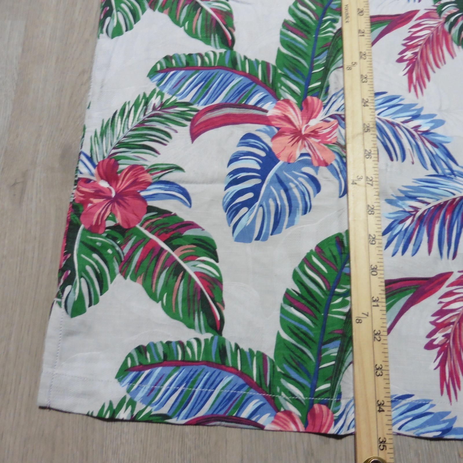 TOMMY BAHAMA Mens 3XLT 3XL TALL HAWAIIAN SHIRT FROND FUSION BREEZE SILK COOLMAX