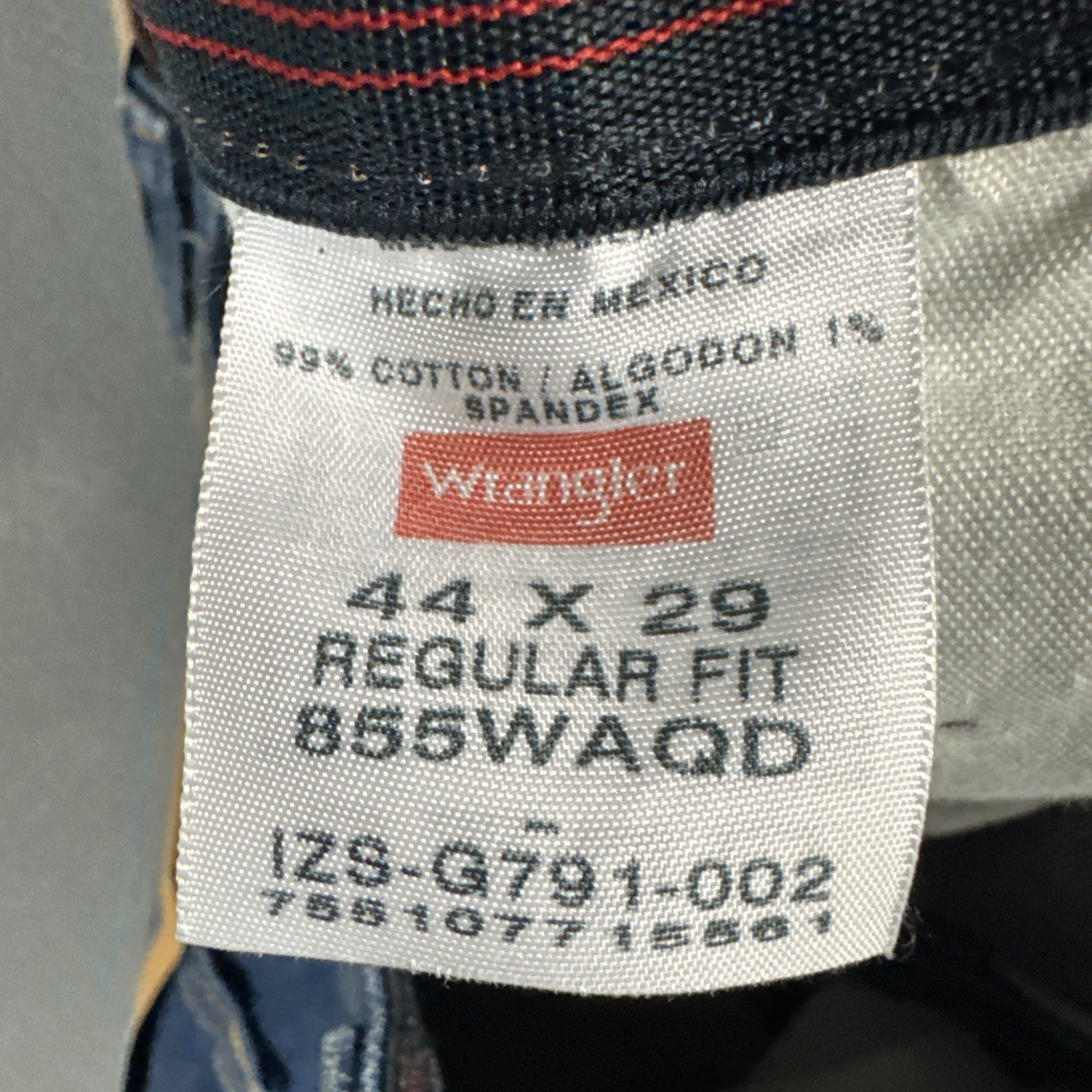 Wrangler Jeans Mens 44×29 Blue Regular Fit Straight Comfort Solutions Series NWT