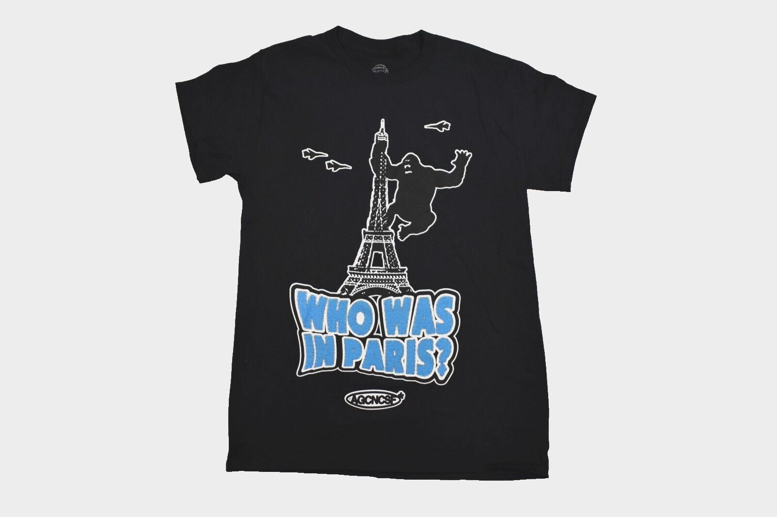 AG Club Mens Who Was In Paris? Paris, France Summer 2022 Black Shirt New Small