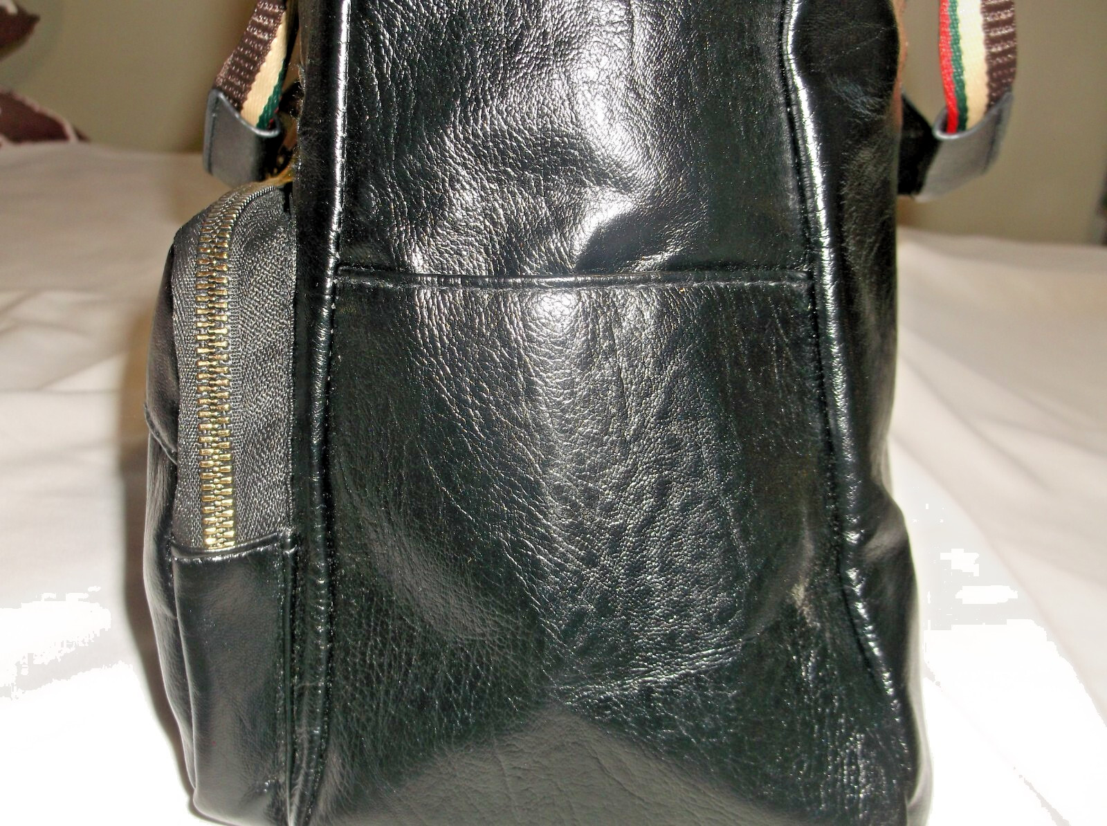 Retro Soft PU Leather Shoulder Handbag Black NWOT