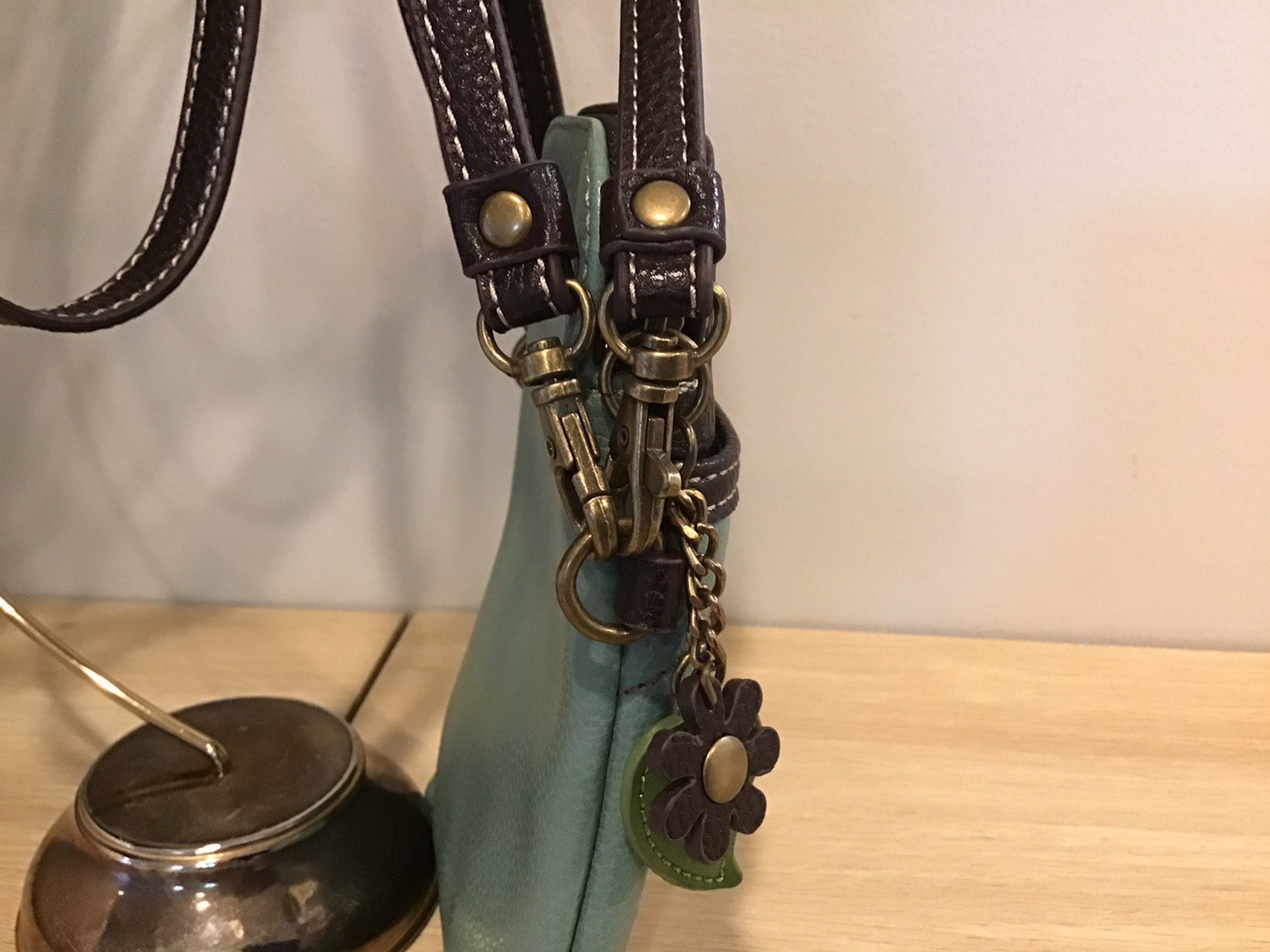 CHALA Sloth Teal Cell Phone Crossbody Purse • Adjustable Strap/Charms – NWOT