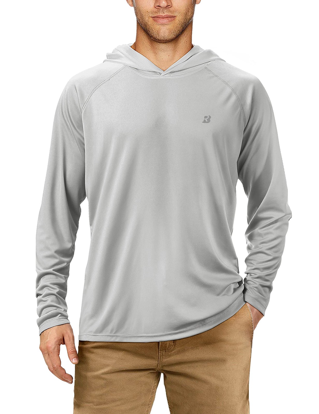 UPF 50+ Fishing Shirts for Men Long Sleeve Sun Protection Lightweight Outdoor…