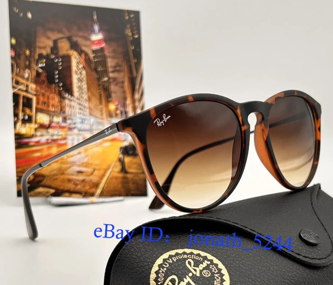 Ray-Ban Erika RB4171 710/T5 Womens Tortoise Brown Gradient Sunglasses 54mm 2N
