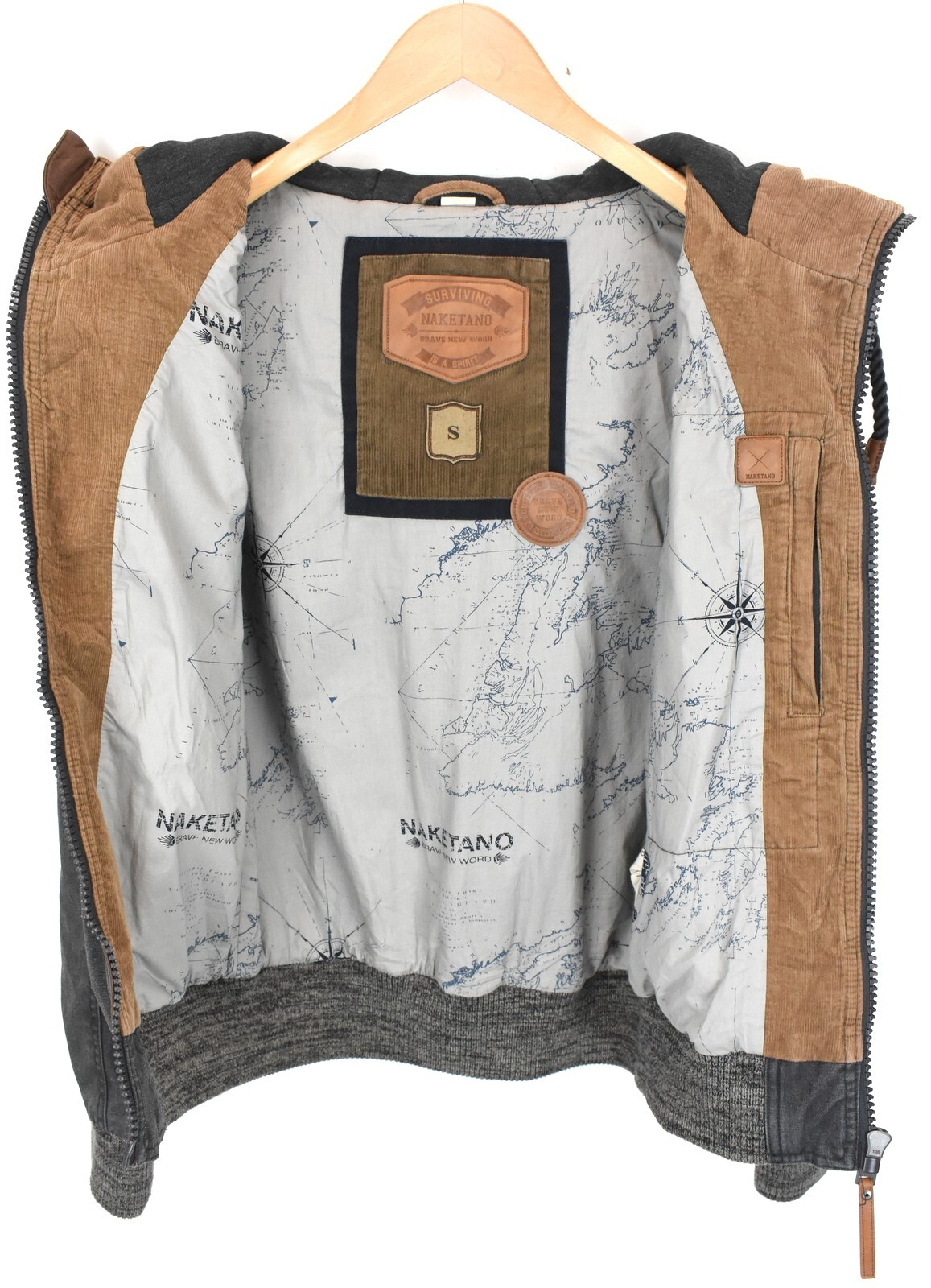 Naketano Jacket Womens Pockets SMALL Zip