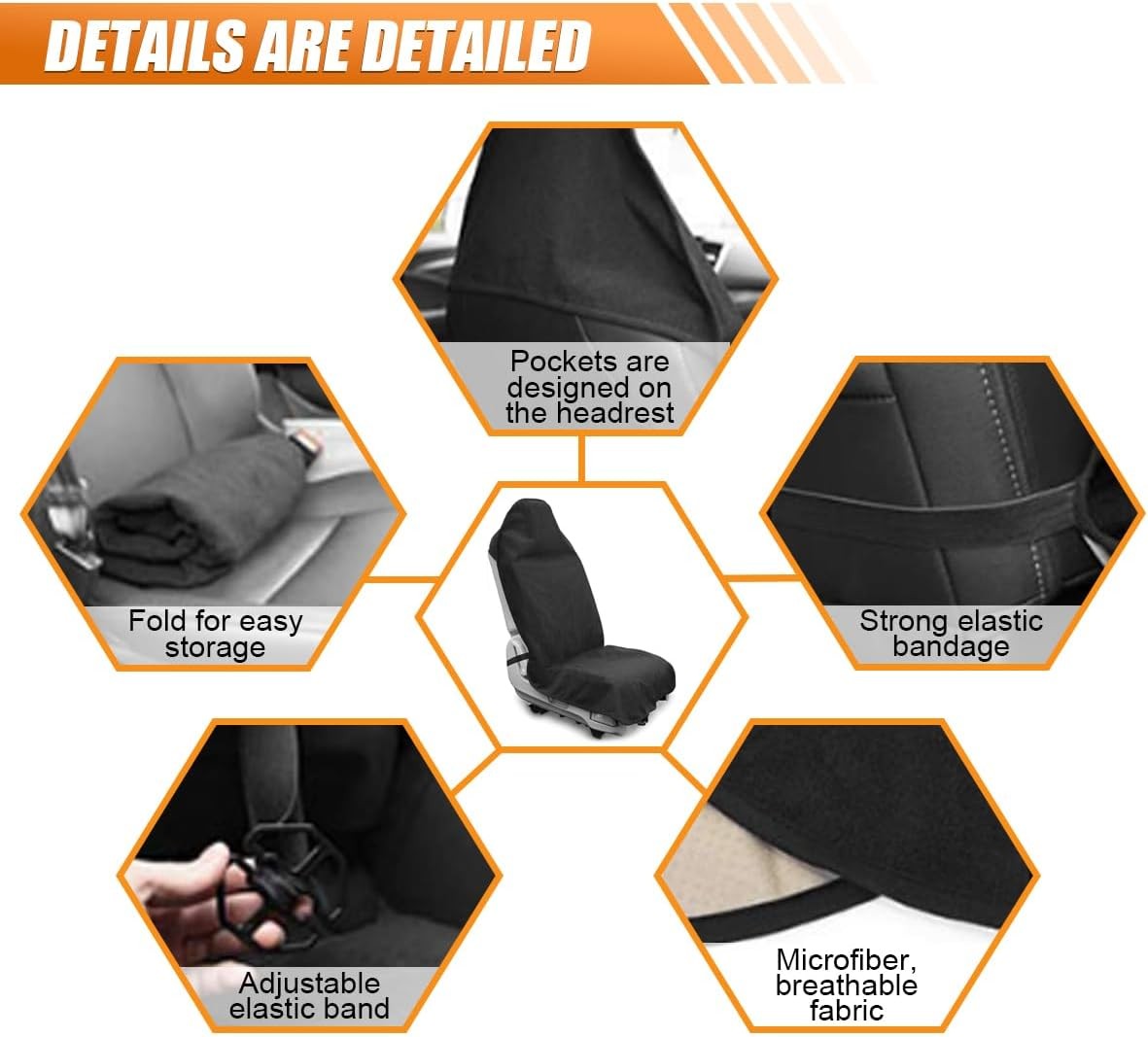 Waterproof Car Seat Cover Towel, Non-Slip Car Seat Protector for Color: Beige