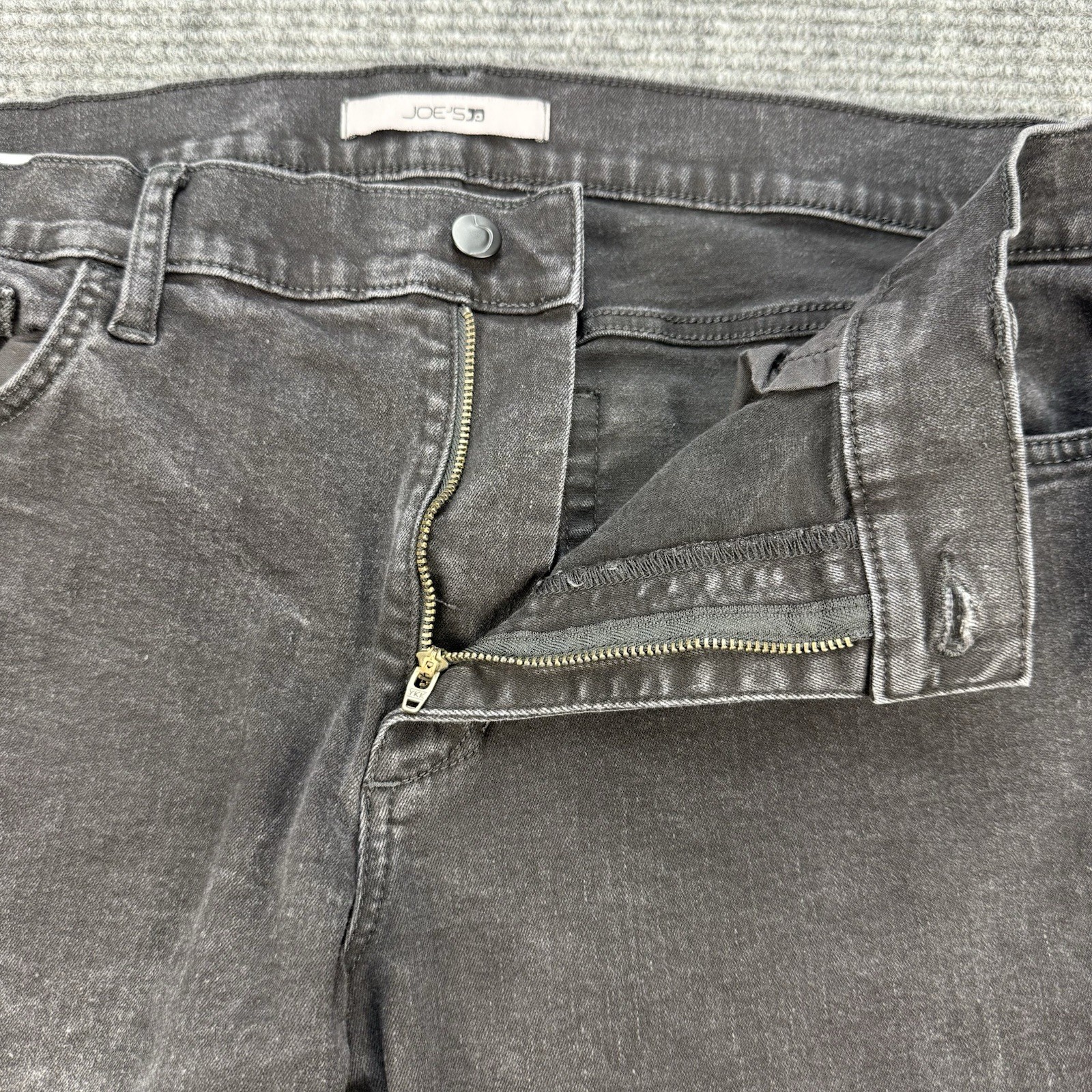 Joe’s Jeans Mens 38×31 Black Washed Marble Straight Fit Denim