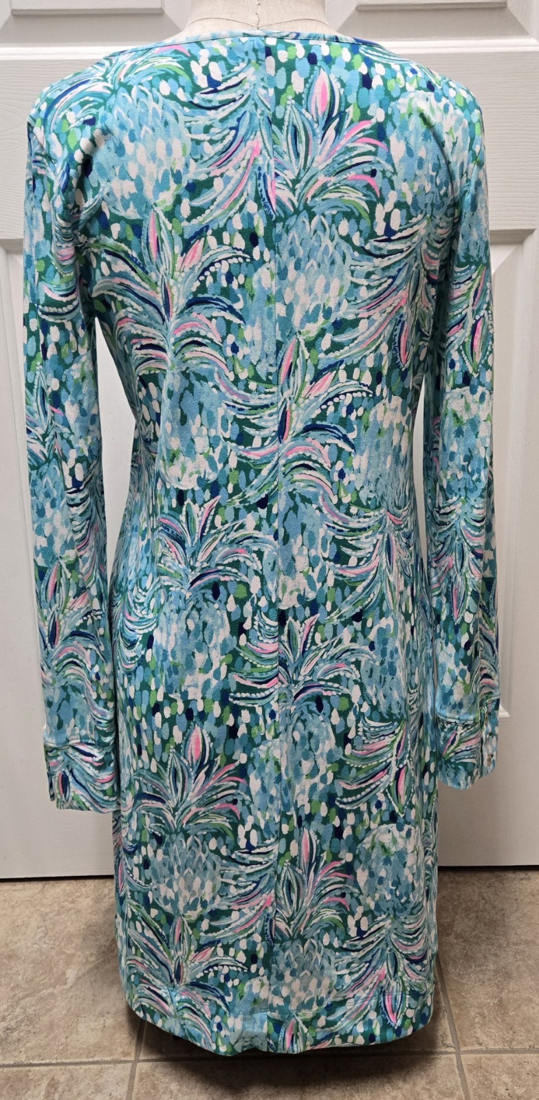 Lilly Pulitzer Davie Dress, Emerald Isle, Pineapple of My Eye, Size Medium