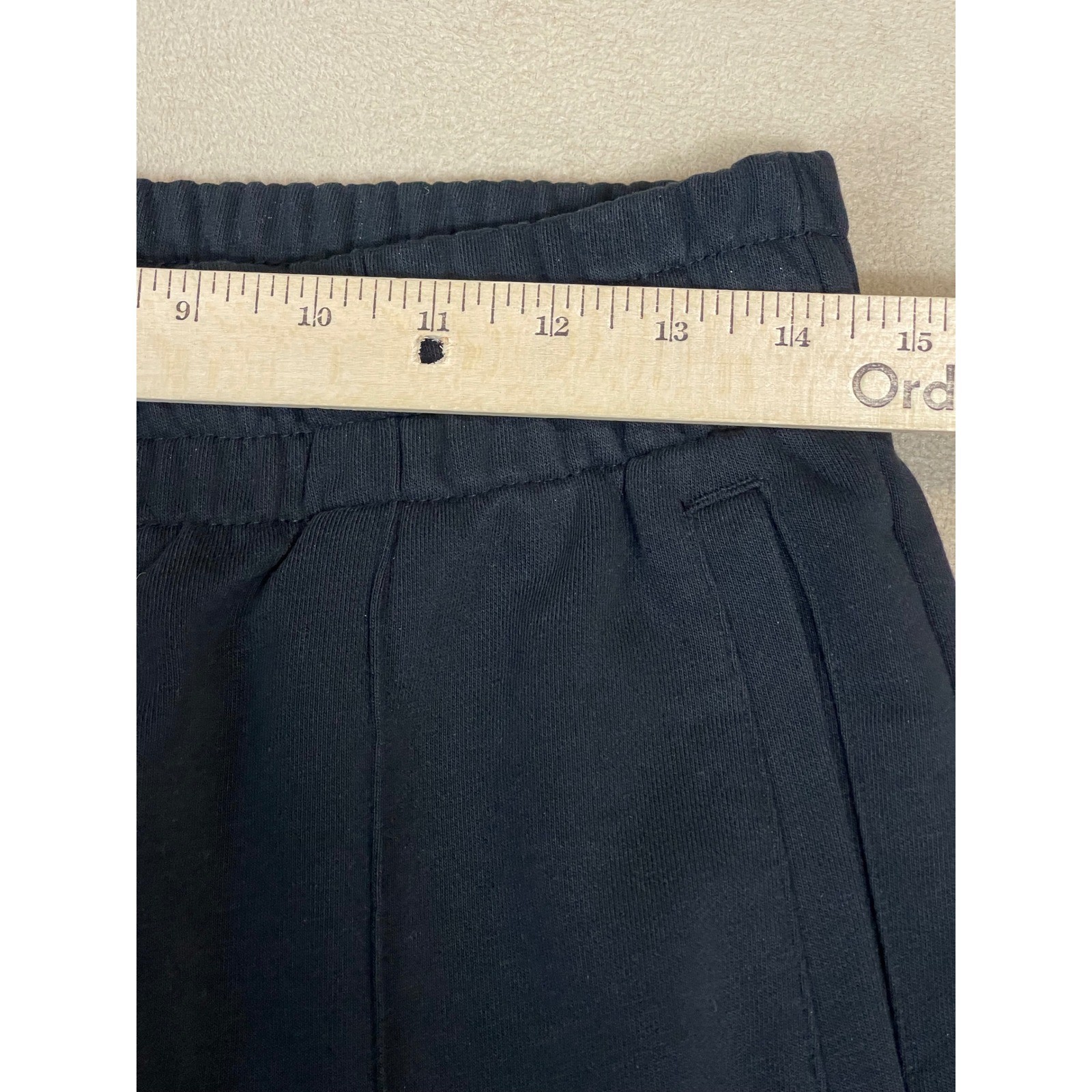 Le Coq Sportif Sweatpants Joggers Black Embroidered Rooster Logo Size L