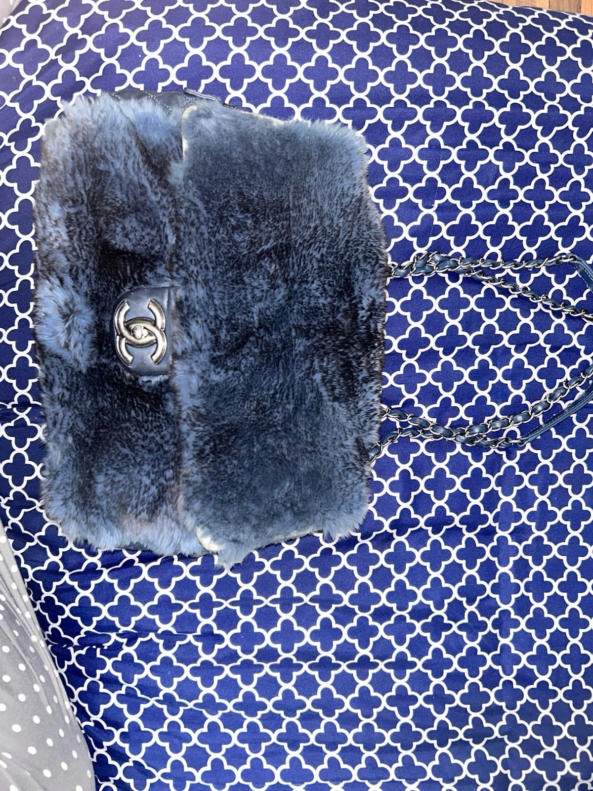 Chanel Limited Edition Rabbit Fur Flap Bag