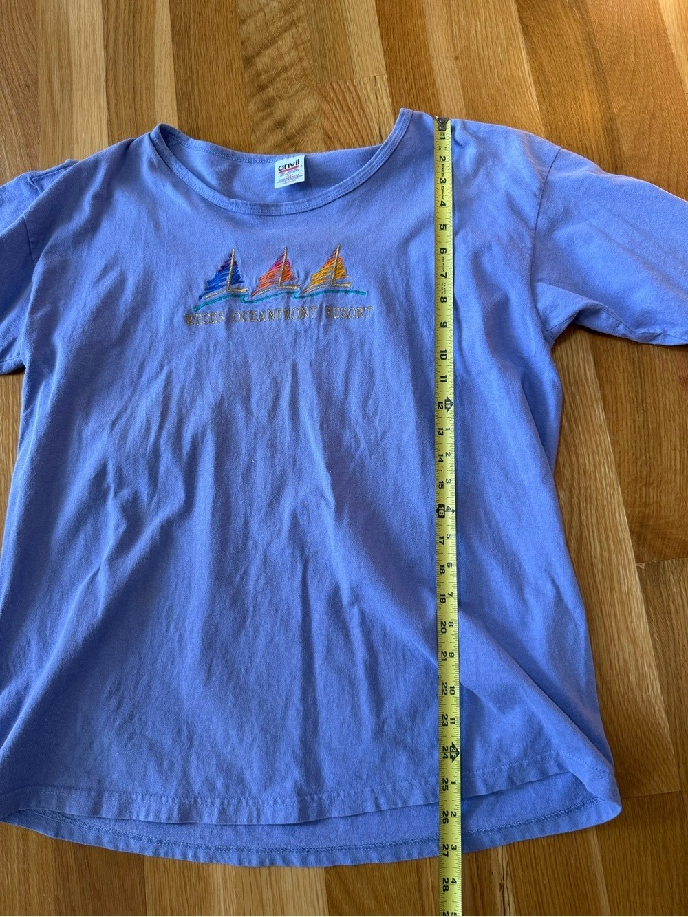 Anvil | Purple Rege’s Oceanfront Resort Tee | Size XL