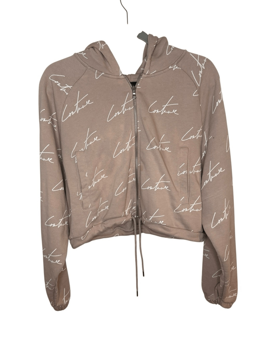 The Couture Club Cropped Full Zip Hoodie Size Medium