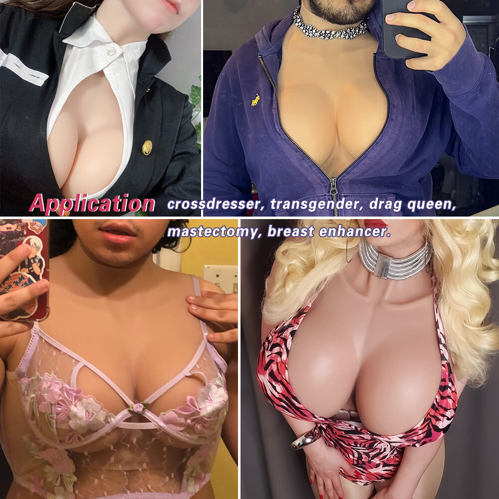 IMI Realistische Silikonbrüste C-G Cup Brustprothese für Crossdresser Drag Queen
