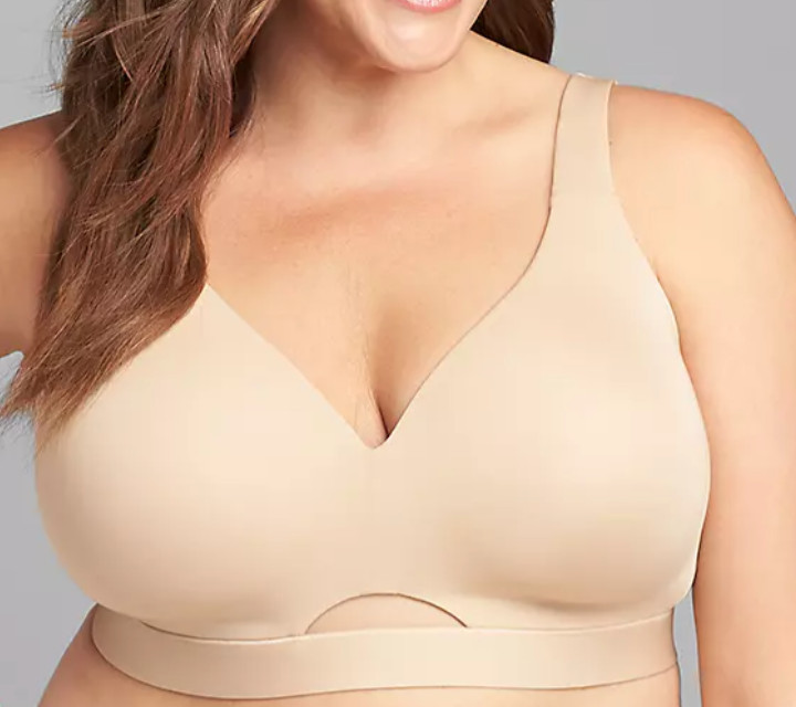 Lane Bryant Cacique Womens Comfort Bliss Lightly Lined No-Wire Bra Full Coverage