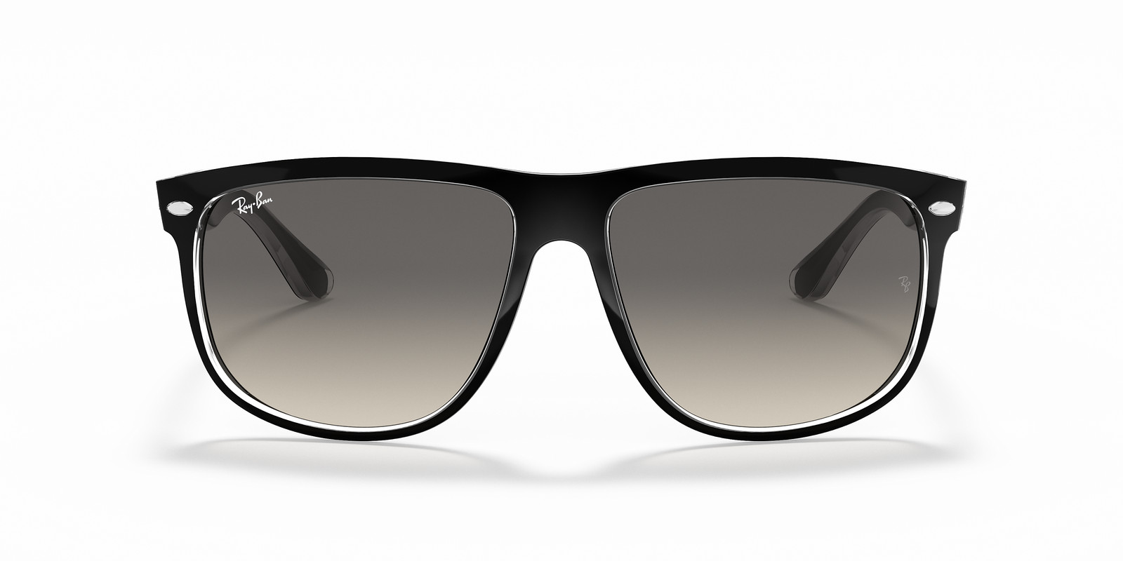 Ray-Ban Boyfriend Black Transparent/Grey Gradient 60 mm Sunglasses RB4147 603971