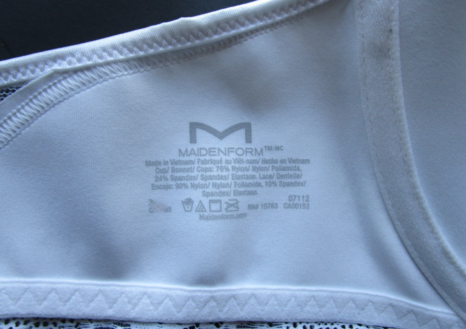 Maidenform Racerback Smoothing Underwire Bra Style 07112 Size 36 C NWT MSRP $44