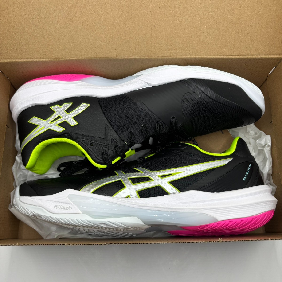 ASICS SKY ELITE FF 3 STANDARD 1051A092 001 Black/Pure Silver Men Indoor Sports