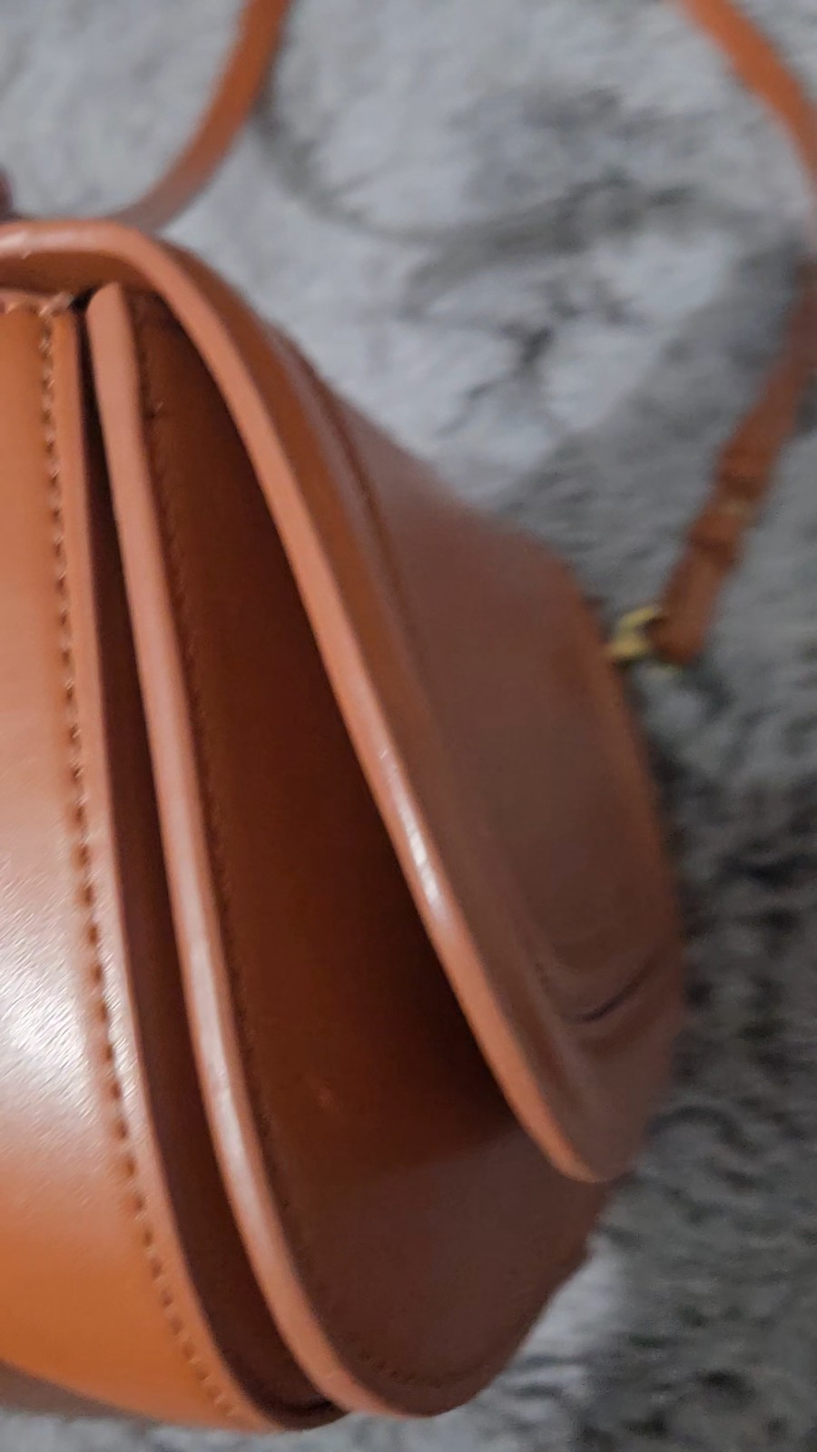 Zara Brown Small Shoulder Bag Magnetic Flap Zip, Adjustable Strap, Pockets