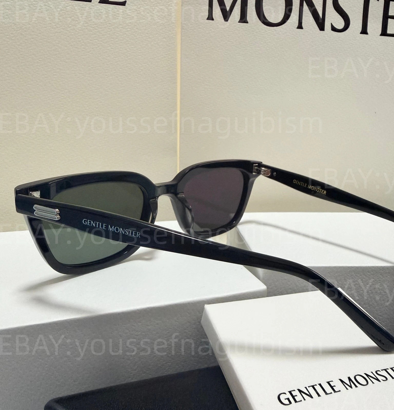 2026 GentleMonster Soho 01 Sunglasses Black Frame Black Lenses