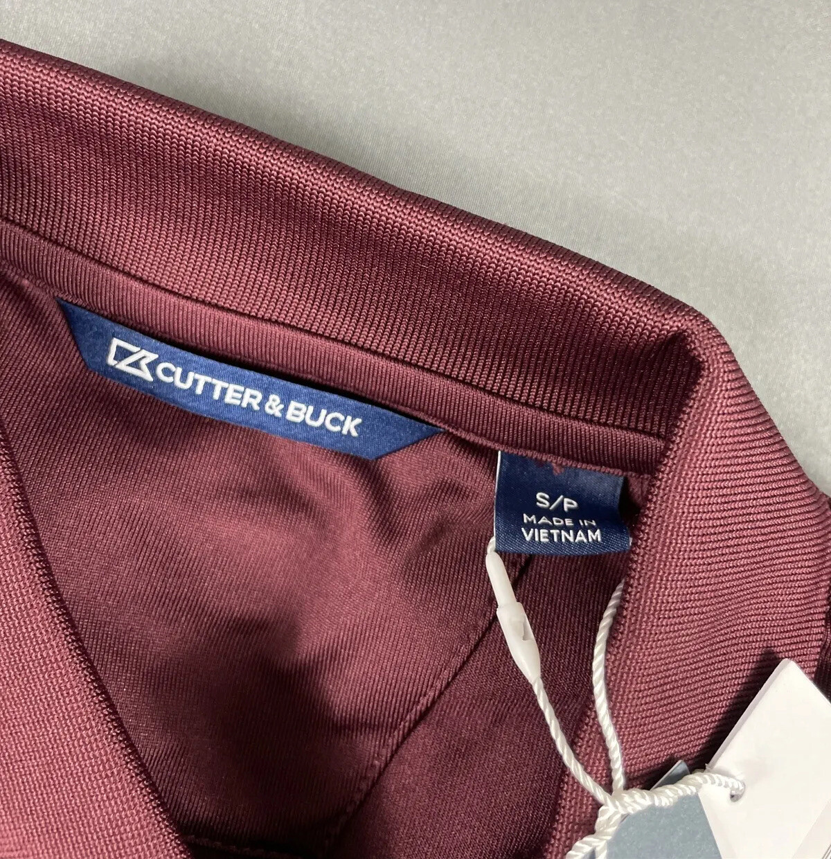 Cutter & Buck Golf Shirt Polo DryTec CHEST LOGO SVCC Small Maroon MSRP $70