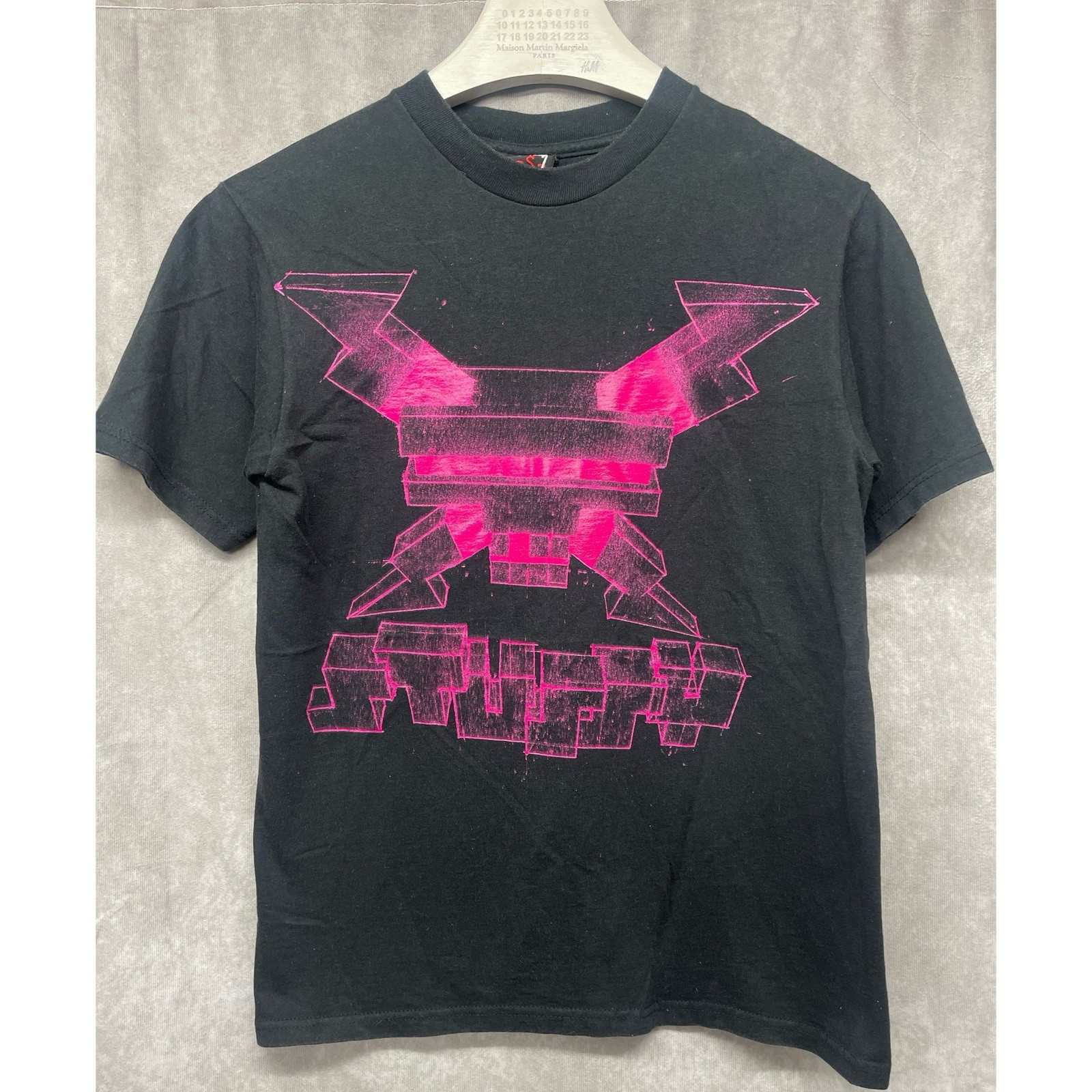Vintage 2006 Stussy x Delta (Artist) Black Warhead T-Shirt Sz Small Mens