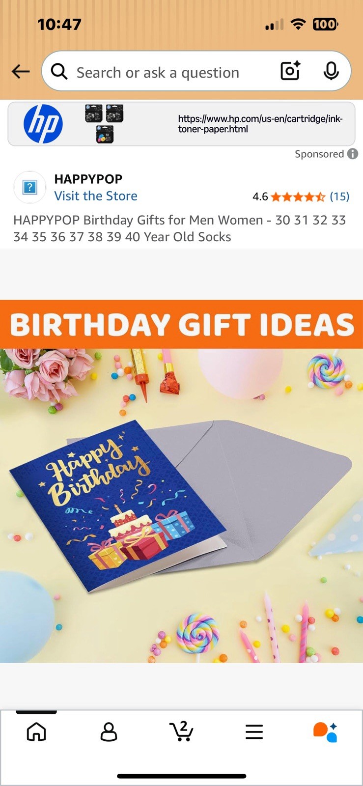 Happypop 38th Birthday Gift Socks Funny For Men Or Women Brand New