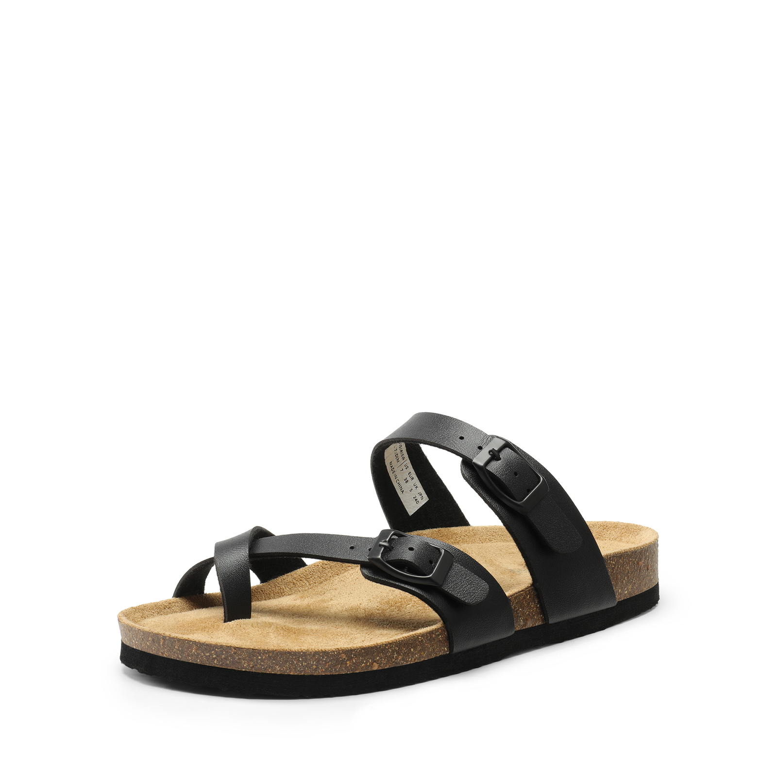Women Footbed Open Toe Thong Slide Sandals Comfortable Slip On Casual Sandals