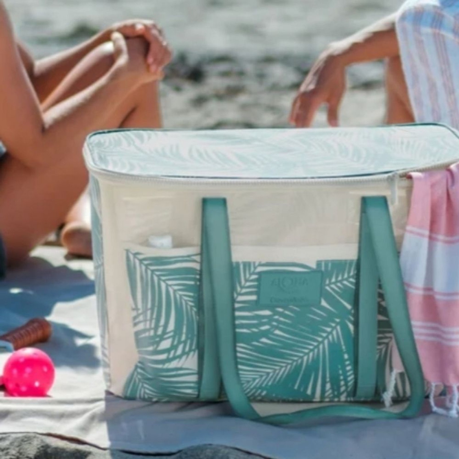 ALOHA Collection CleverMade Collapsible Beach Tote