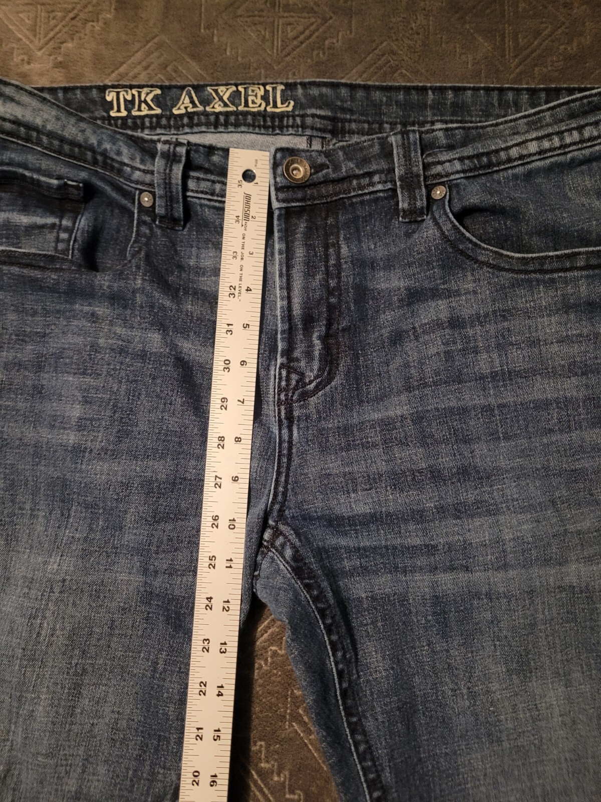 Tk Axel Jeans Mens 39×30 Steaight Second To None Denim Jeans Blue