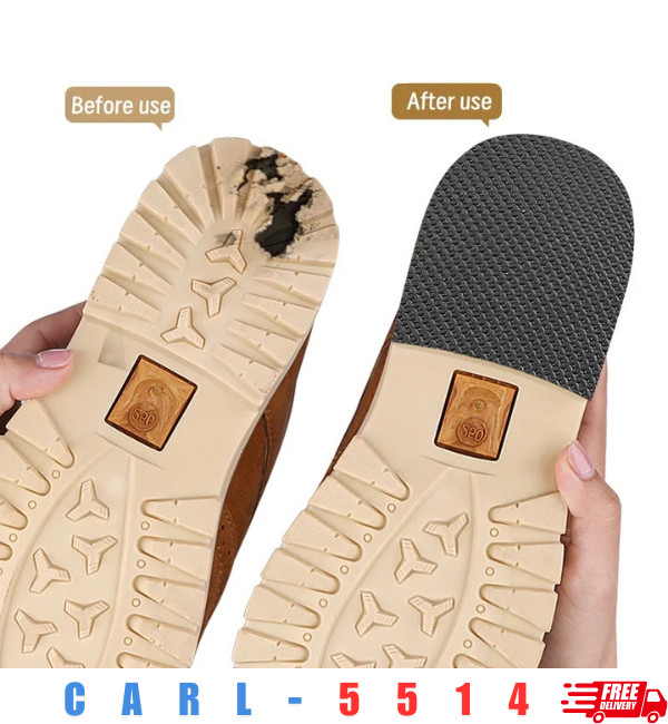 Self Adhesive EVA Shoe Sole Repair Patch Black Rubber Anti Slip Protector Pads