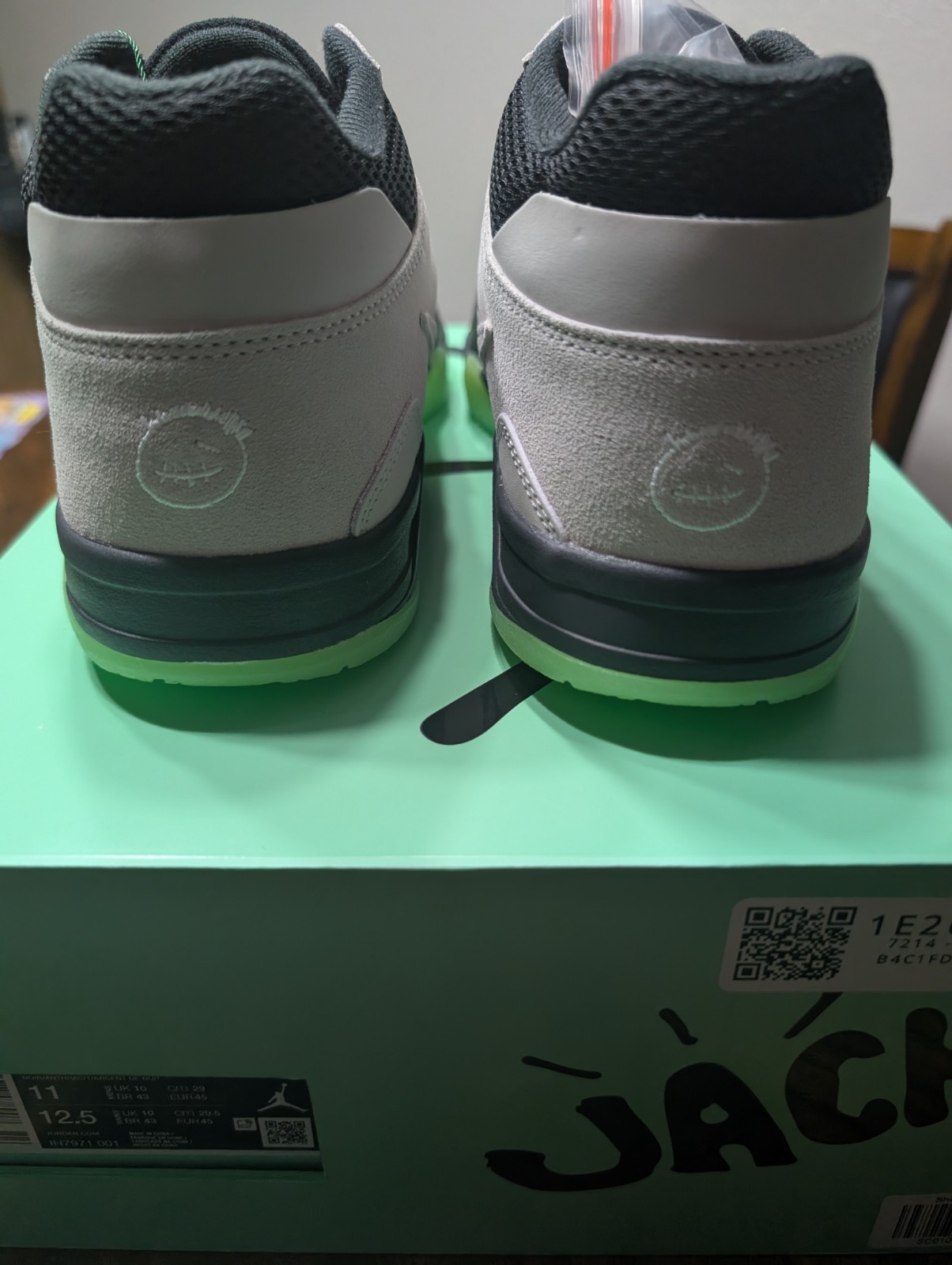 Chase B x Travis Scott x Jordan Jumpman Jack TR in “Black Night Silver”