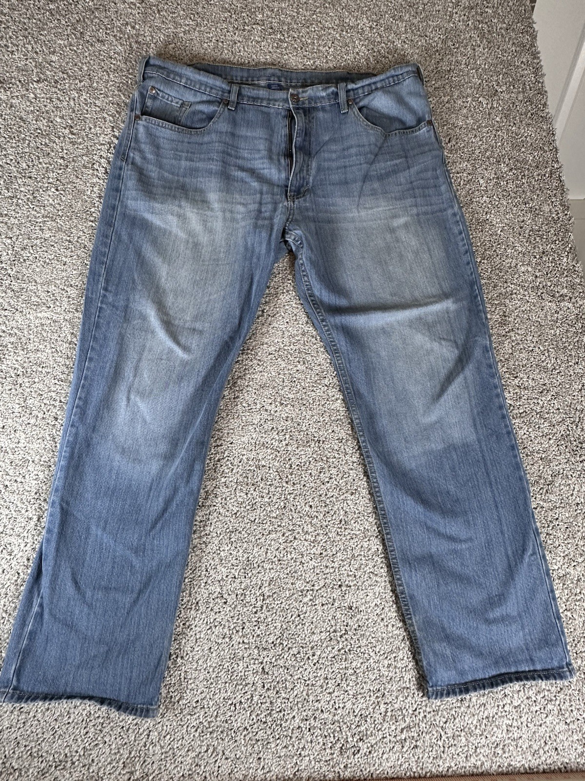 Falls Creek relaxed stretch classic blue denim jeans men’s 42×32