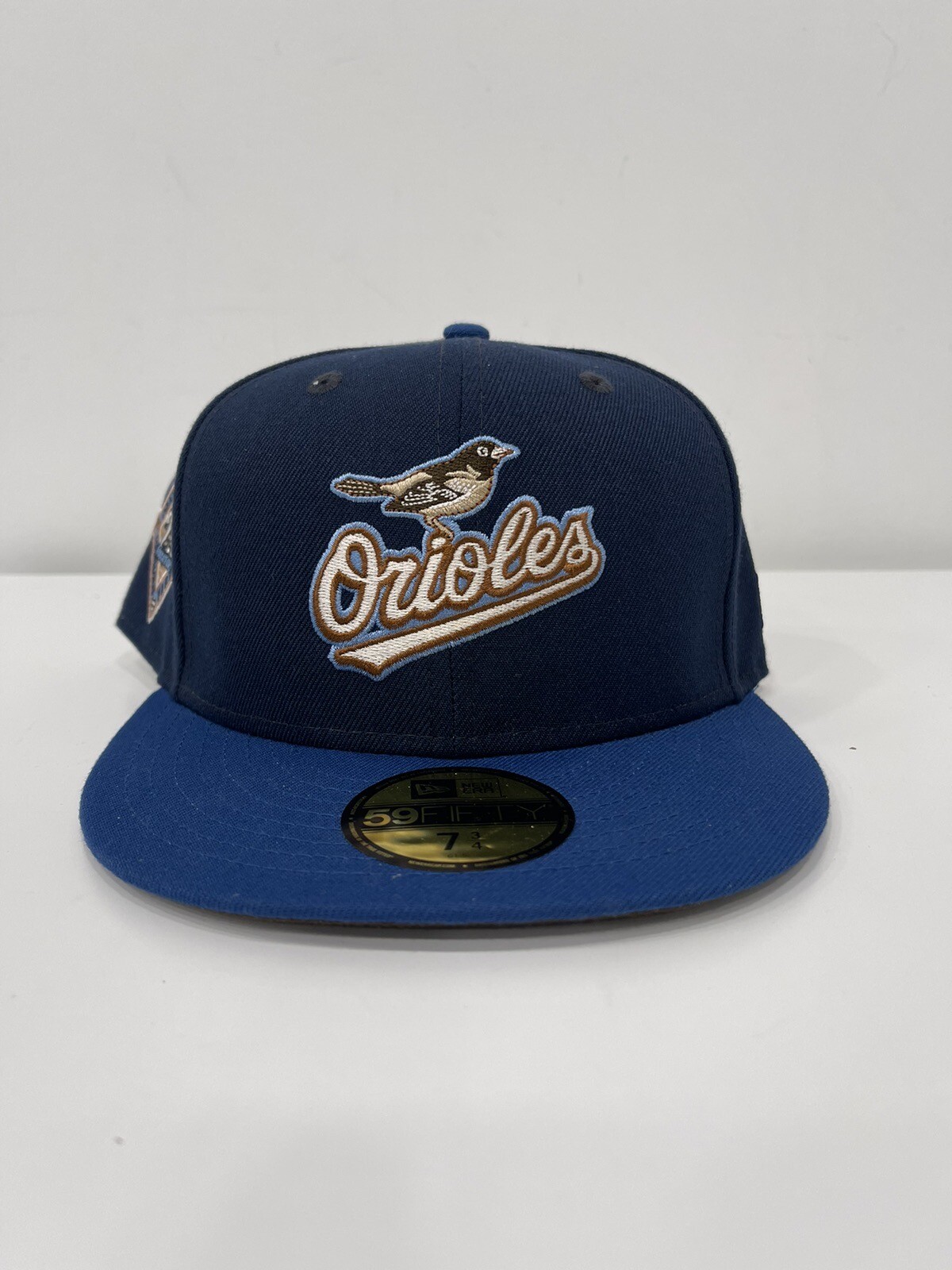 Baltimore Orioles New Era 25th Anniversary Side Patch Fitted Cap Hat Size 7 3/4