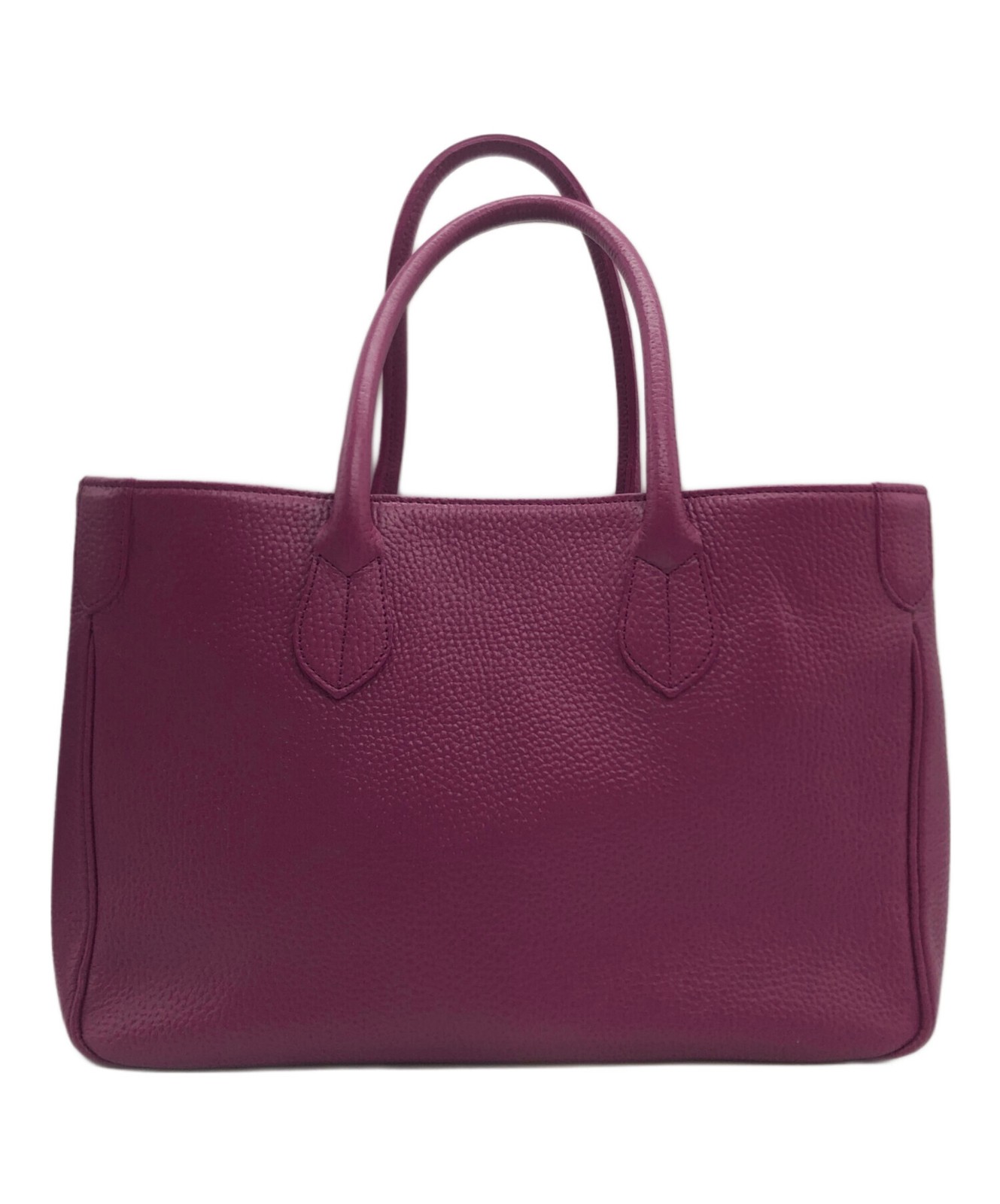A D M J Tote bag Leather Purple Authentic From Japan