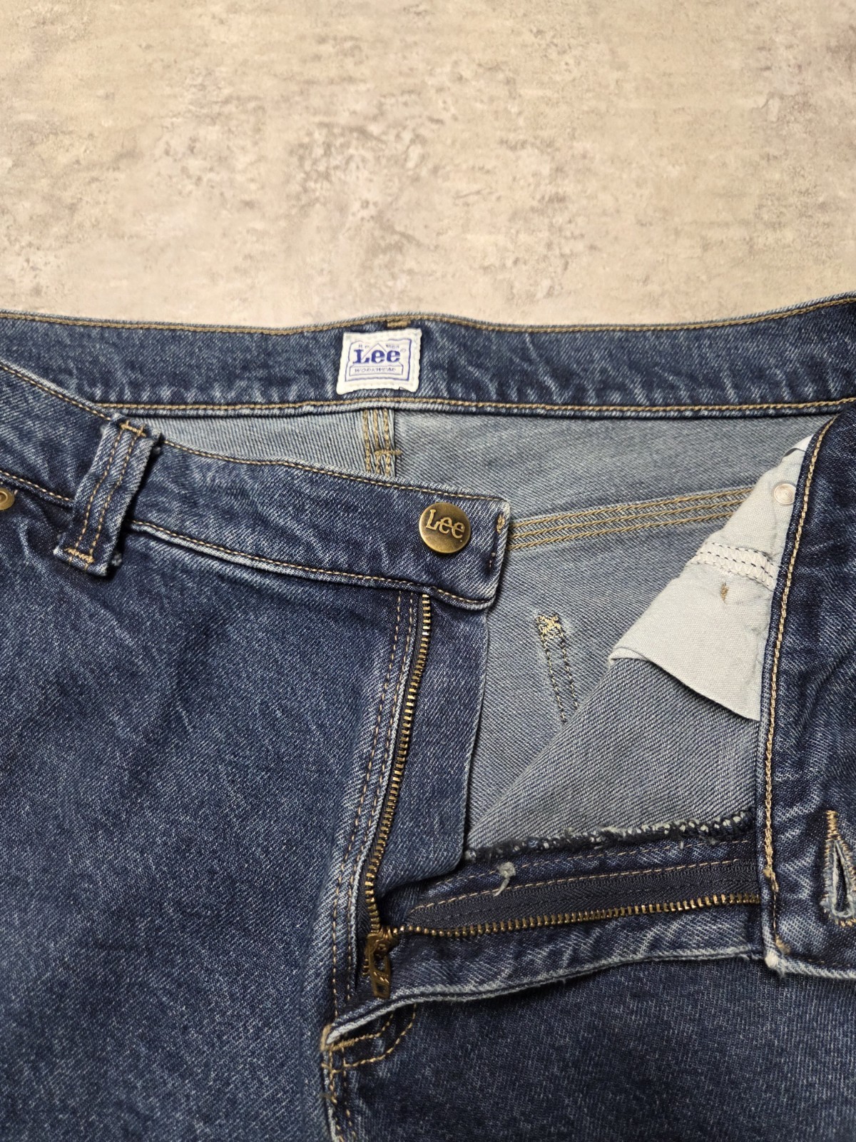 LEE Workwear Denim Dark Blue Carpenter Jean, Men 31×30