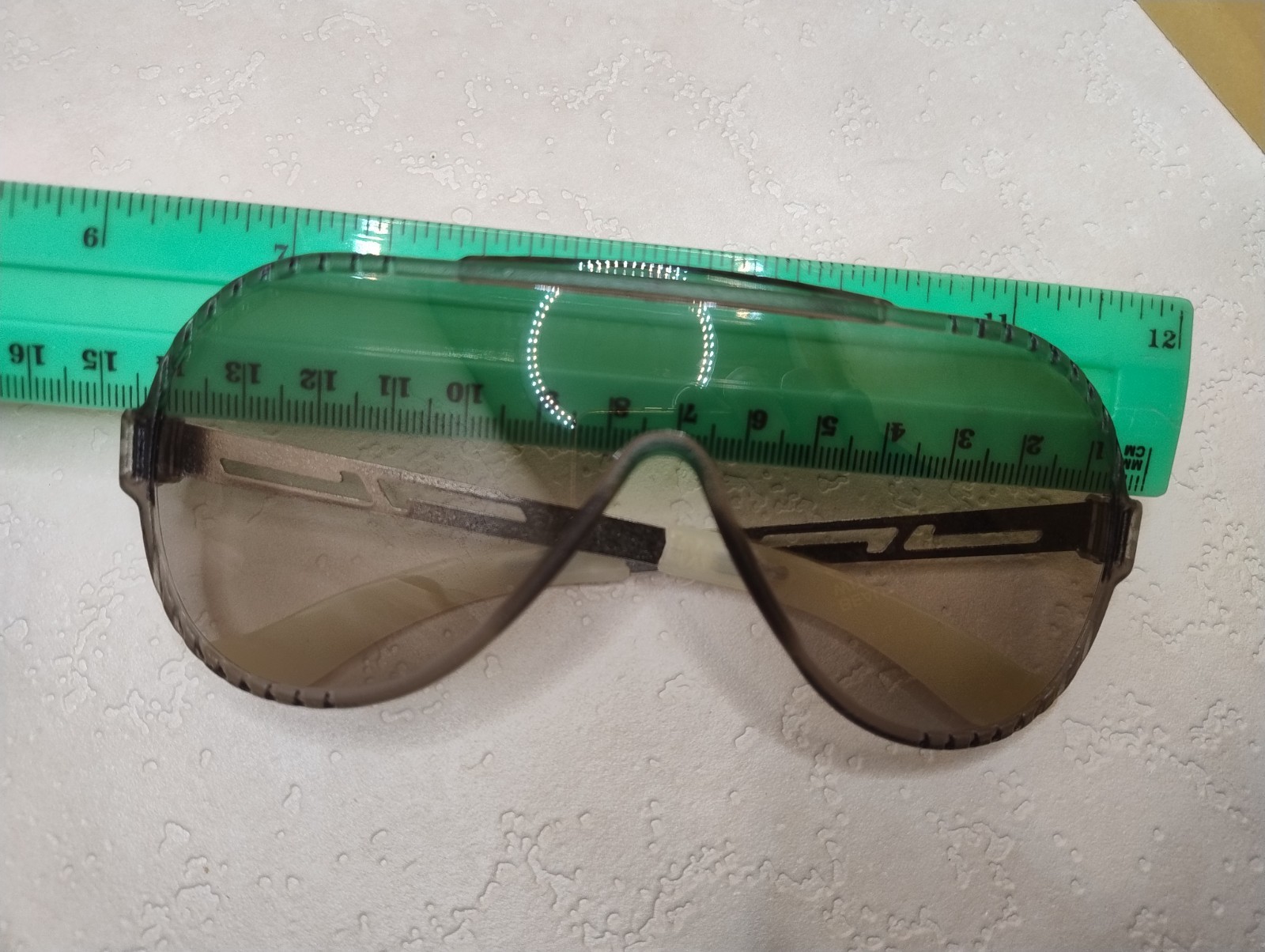 Vintage Soviet Sunglasses 80s 90s Maska Shield Smoke Lens Retro Eyewear USSR NOS