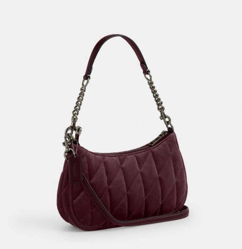 NWTCOACH Teri Leather Shoulder Bag With Leopard Print